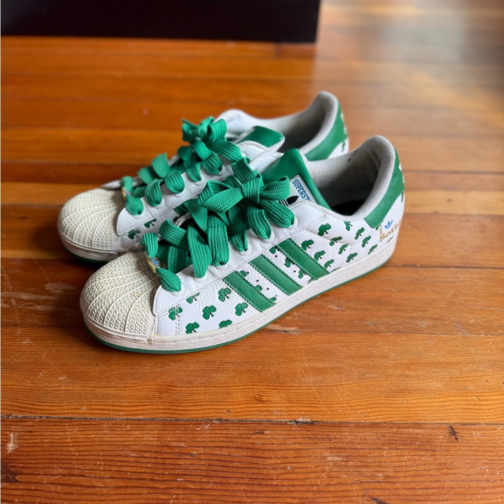 Adidas Superstar Cities Collection 35th Anniversary - Boston Celtics Men’s Sz 12